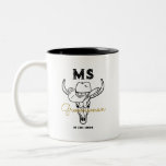 Country Cowboy Personalised Groomsmen Monogram Two-Tone Coffee Mug<br><div class="desc">Personalised gifts for groomsmen with old western cowboy theme. Decorated with cowboy hat with vintage western font. Text and background colour are editable using the Design Tool to fit your occasion. Get this customise gift for wedding,  bachelor party,  engagement party or any other special occasions.</div>