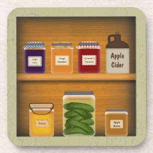 Country Cupboard Cork Coaster
