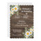 Country Daisy Spring Rustic Flower Wedding Invite