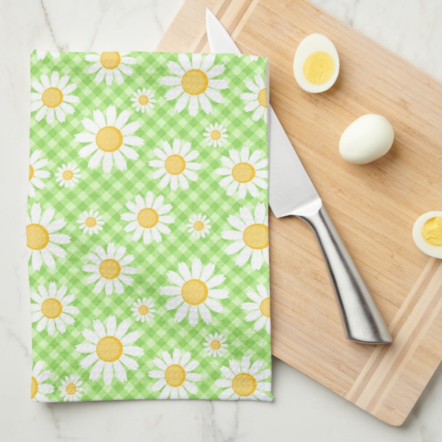 Country Daisy Tea Towel (Quarter Fold)
