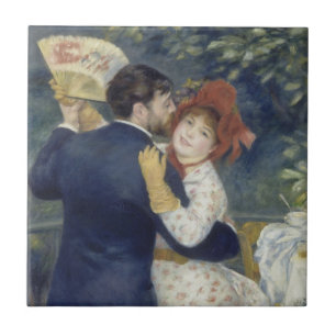 Country Dance by Pierre Renoir, Vintage Fine Art Tile