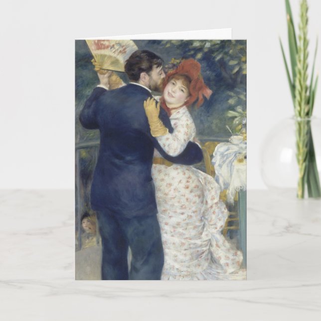 Country Dance - Renoir Impressionist Painting Card (Front)