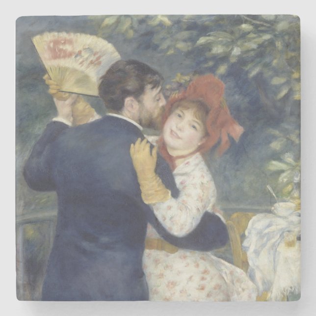 Country Dance - Renoir Impressionist Painting Stone Coaster (Front)