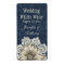 Country Denim & Ivory Lace Wedding Mini Wine