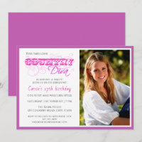 Country Diva Pink Custom Photo Birthday