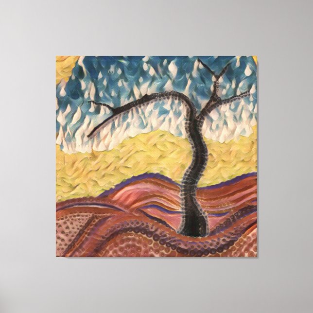 Country Dream Tree Mandala Canvas Print (Front)