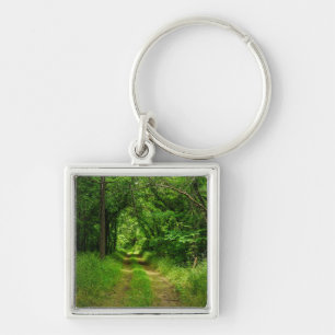 Country Driveway Key Ring