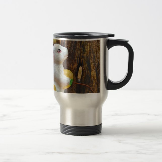 Country Easter Bunny Travel Mug (Right)