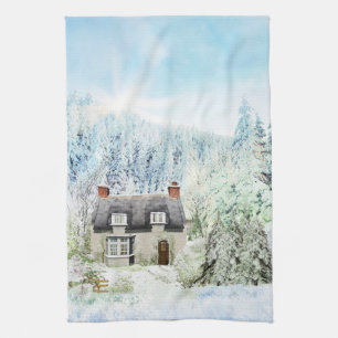 Country English Cottage Tea Towel
