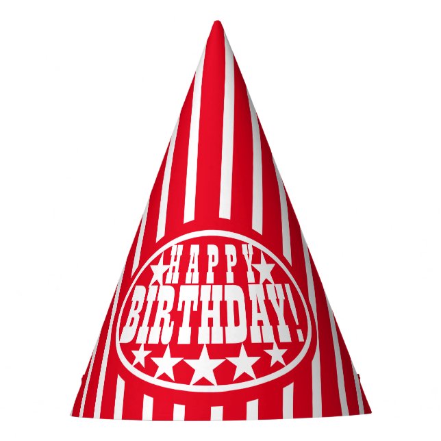 Country Fair Birthday Party Hat (Front)