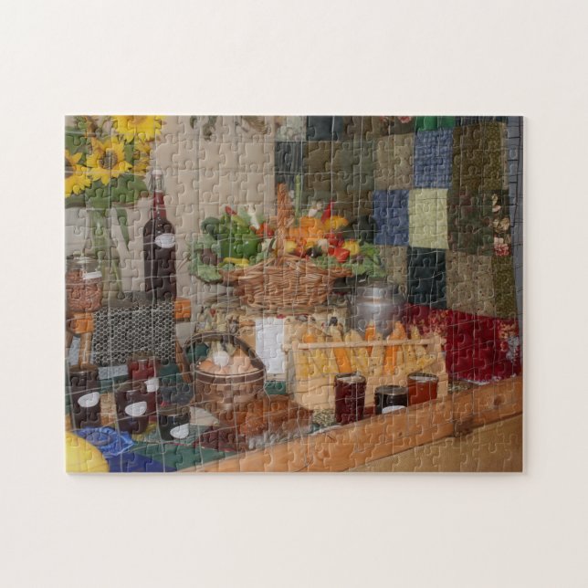 Country Fair Fall Harvest Display Jigsaw Puzzle (Horizontal)