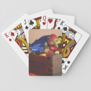 Country Fair Fruit First Prize Blue Ribbon  Playing Cards