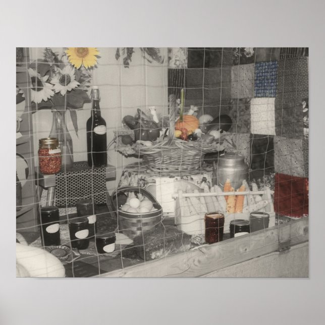 Country Fair Produce Exhibit Partial Colour Poster (Front)