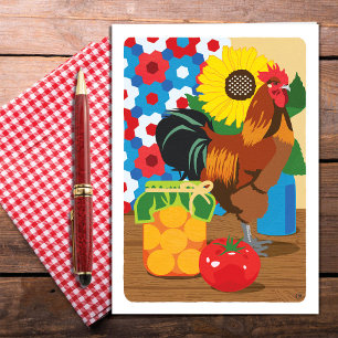 Country Fair Still Life Blank Card