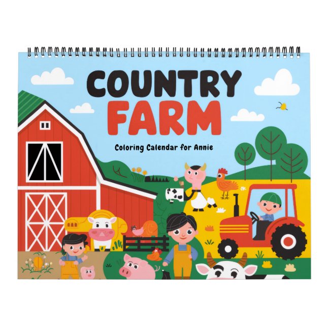 Country Farm Colouring Calendar (Cover)