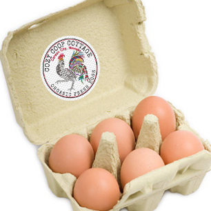 Country Farm Fresh Chicken Eggs Stickers