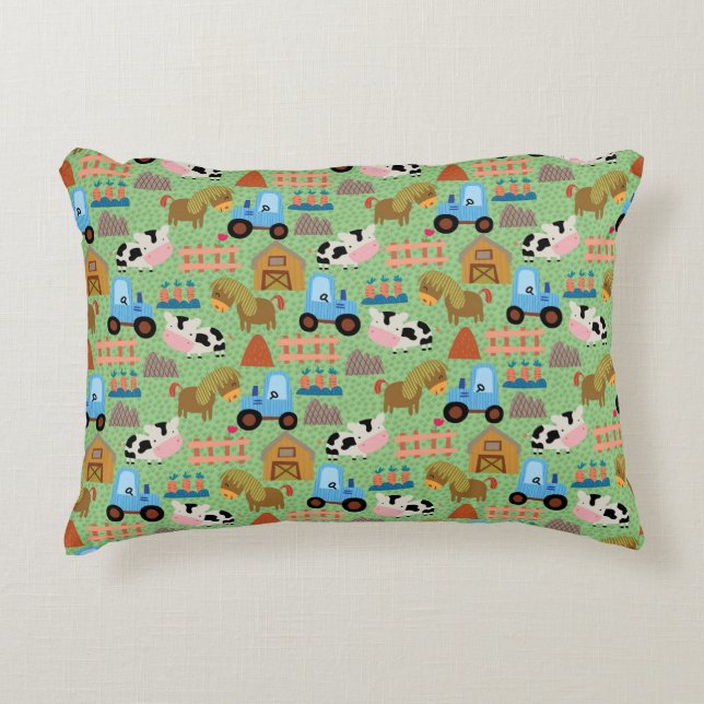 Country Farm Life Decorative Cushion (Front)