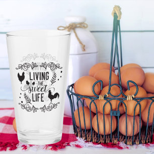 Country Farmhouse sweet life word art Glass
