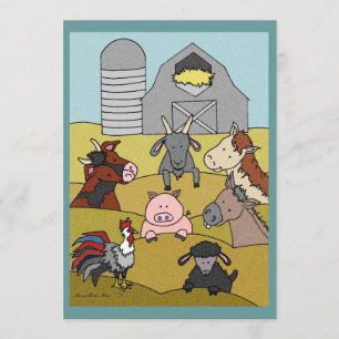 Country Farmlife 8 Invitation