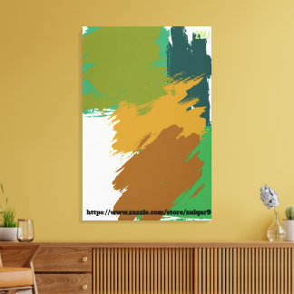 Country Field Abstract Art by ZMJ Canvas Print