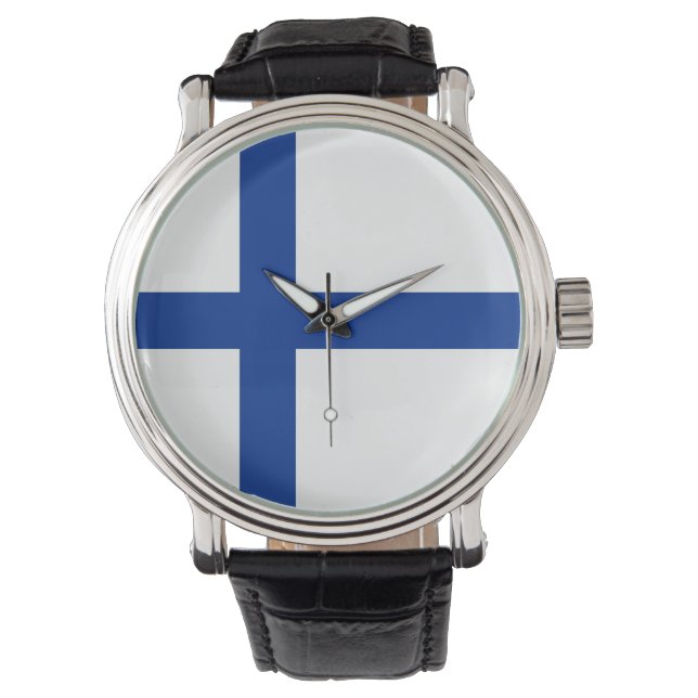 country flag finland finnish watch (Front)