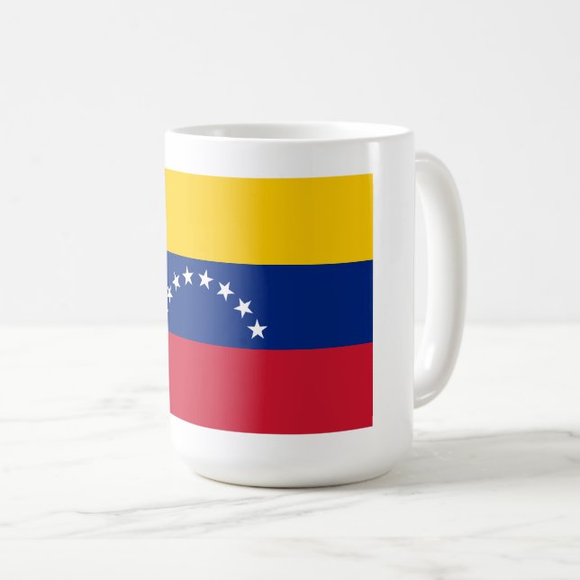 Country flag of Venezuela custom coffee mug (Front Right)
