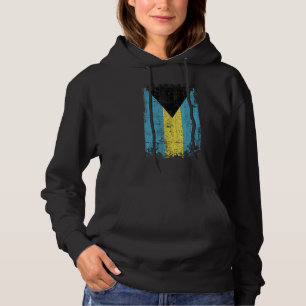 Country Flag Souvenir Grunge Flag Bahamas Hoodie