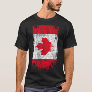 Country Flag Souvenir Grunge Flag Canada T-Shirt