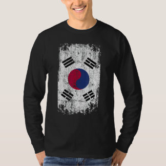 Country Flag Souvenir Grunge Flag South Korea T-Shirt