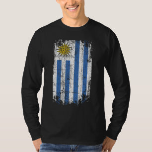 Country Flag Souvenir Grunge Flag Uruguay T-Shirt