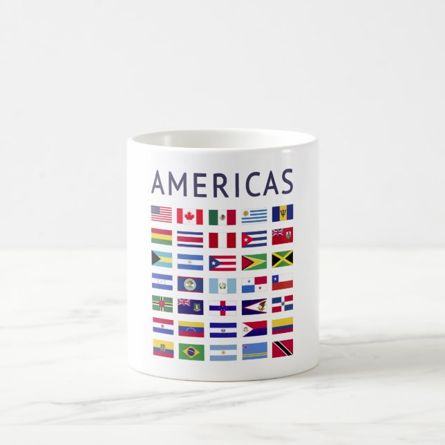 Country Flags Americas National Flags America Coffee Mug (Center)