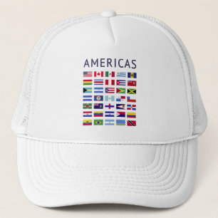 Country Flags Americas National Flags America Trucker Hat
