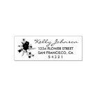Country Floral Address Stamp