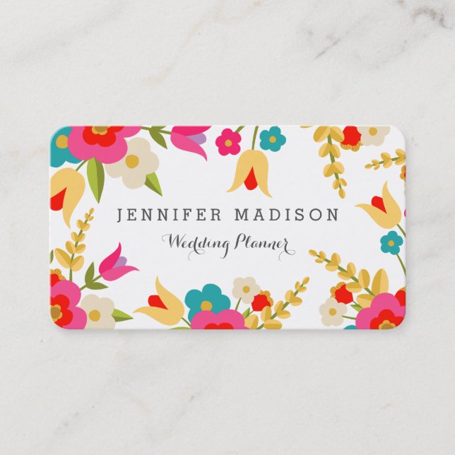 Country Flowers Business Card (Front)