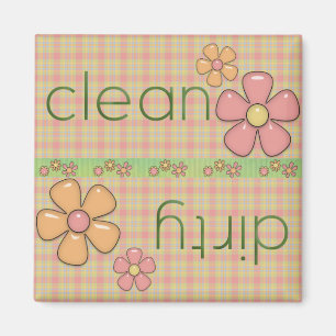 Country Flowers Dishwasher Magnet