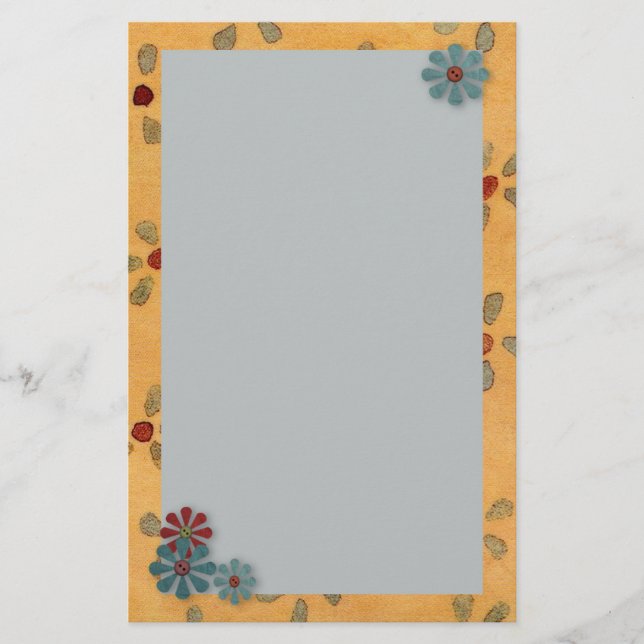 Country Flowers Stationery (Front)