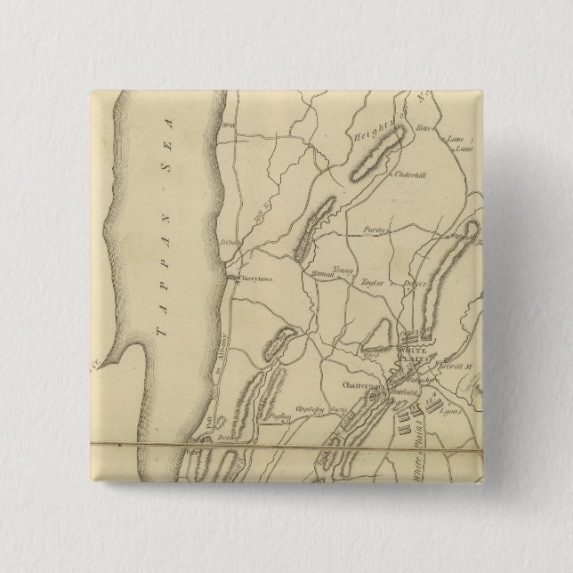 Country from Frog's Point to Croton River 15 Cm Square Badge (Front)