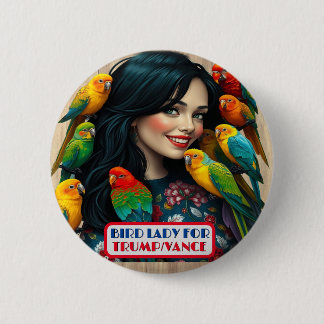 Country Gals Bird Lady for Trump/Vance Button