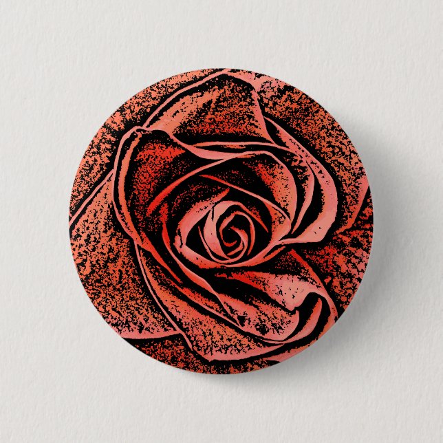 COUNTRY GARDEN FLOWERS 6 CM ROUND BADGE (Front)