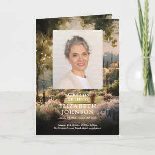 Country Garden Funeral Memorial Order Of Service  Programme