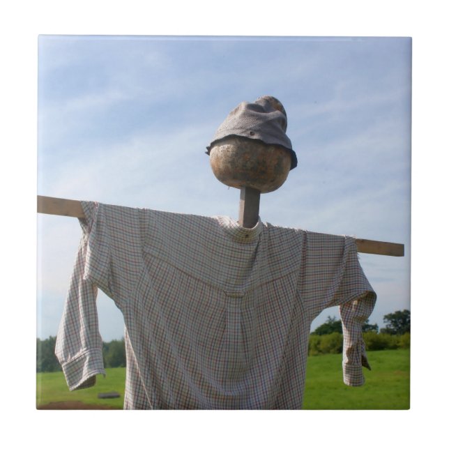 Country Garden Scarecrow Nature Tile (Front)