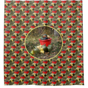 Country Garden Squash Nature Art Shower Curtain