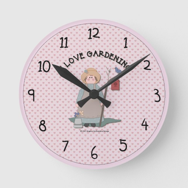 Country Garden Wall Clock (Front)