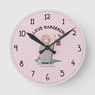 Country Garden Wall Clock