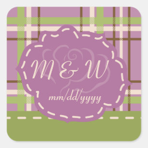 Country Garden Wedding Stickers