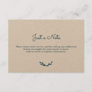 Country Gingham Insert Cards