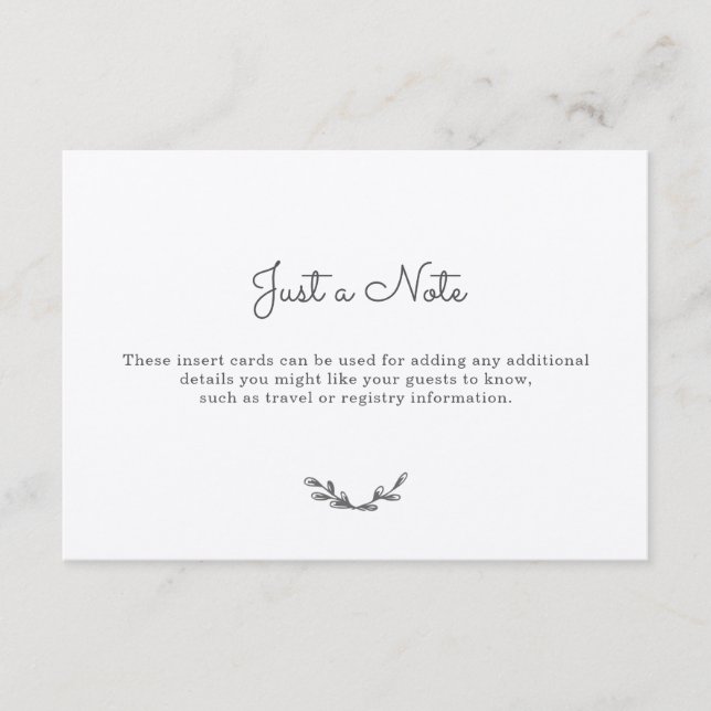 Country Gingham Insert Cards (Front)