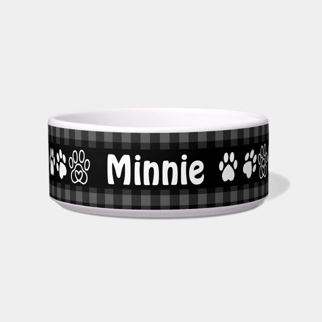 Country Gingham Pet Bowl (Front)