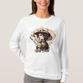 Country glam Wild card Cowgirl Playing cards T-Shirt