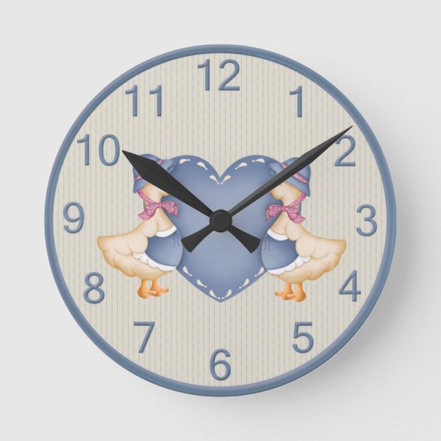 Country Goose Wall Clock (Front)